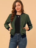 Green Bomber Jacket Womens