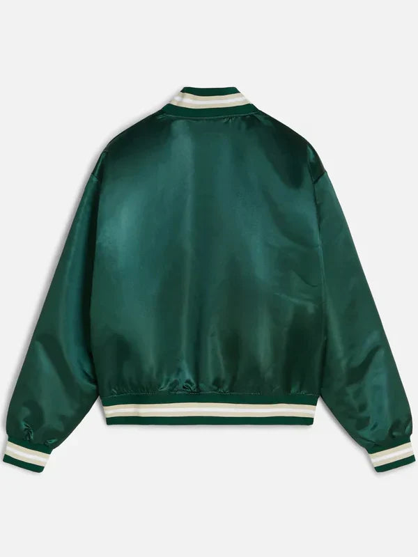 Patta Script Logo Satin Varsity Jacket
