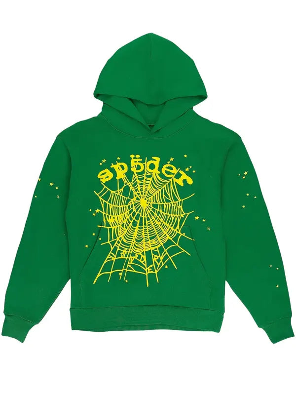 Green Sp5der Hoodie