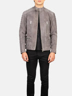 Grey Biker Jacket Sale