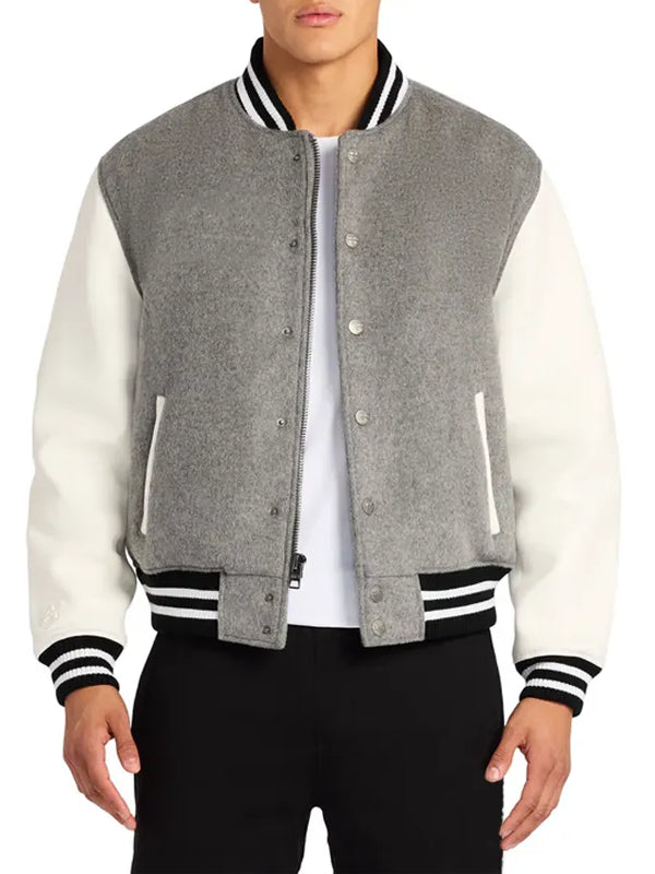 Grey-Letterman-Varsity-Jacket-With-White-Sleeves