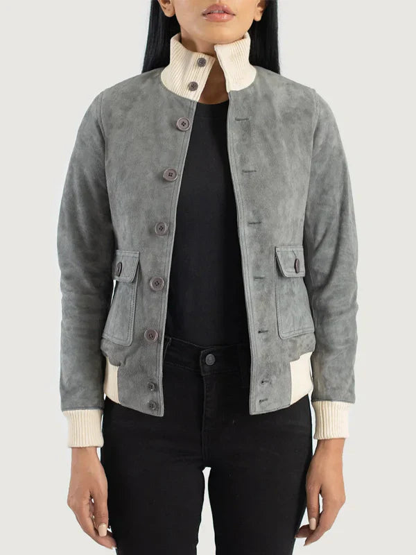 Grey-Suede-Bomber-Jacket