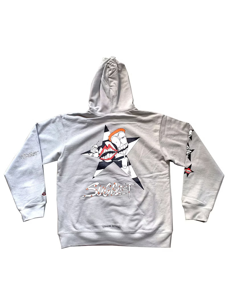 Grey Chrome Hearts Sex Records hoodie
