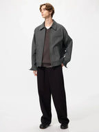 Grey Blouson Jacket Uniqlo
