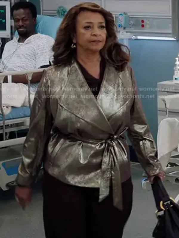 Greys-Anatomy-S22-Catherine-Avery-Metallic-Wrap-Jacket