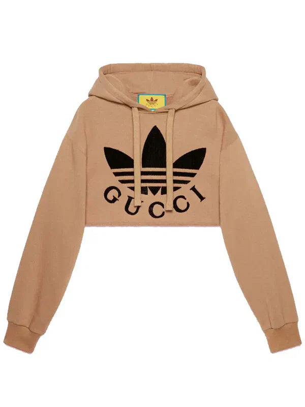 Gucci �� Adidas Cropped Hoodie