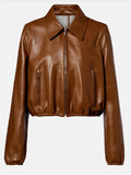 Gucci Cropped Leather JacGucci Cropped Leather Jacket