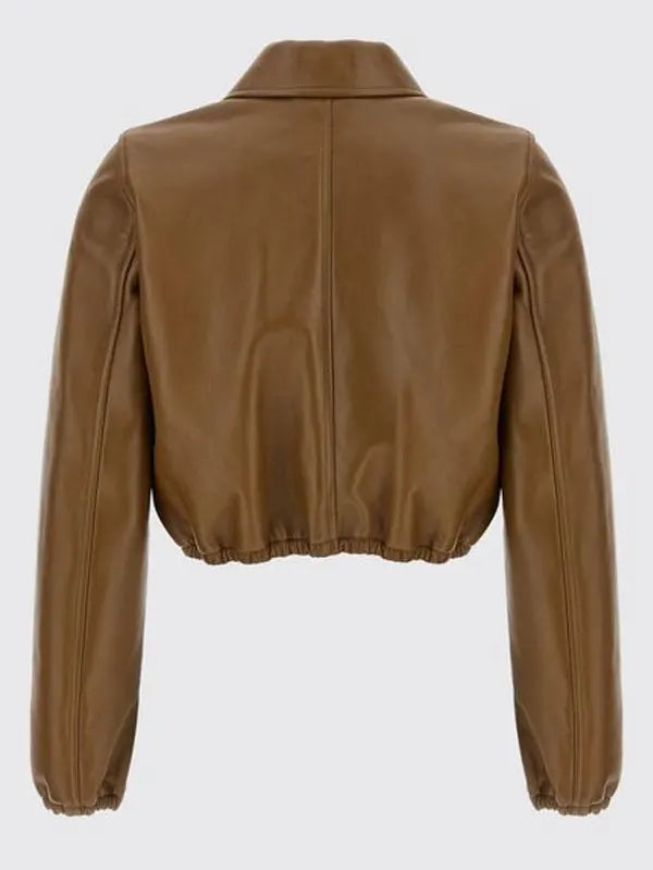 Gucci Cropped Leather JacGucci Cropped Leather Jacket