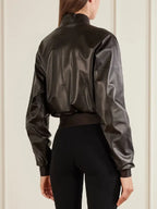 Gucci Cropped Leather JacGucci Cropped Leather Jacket