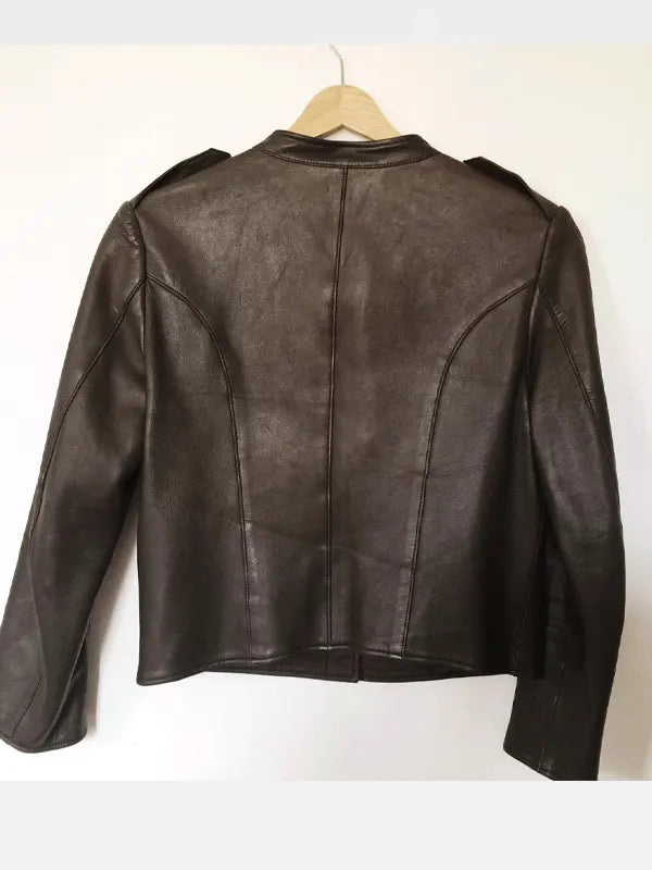 Gucci Cropped Leather JacGucci Cropped Leather Jacket