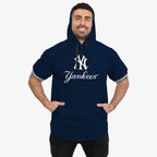 new york yankees short sleeve hoodie for men