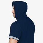 new york yankees short sleeve hoodie for women