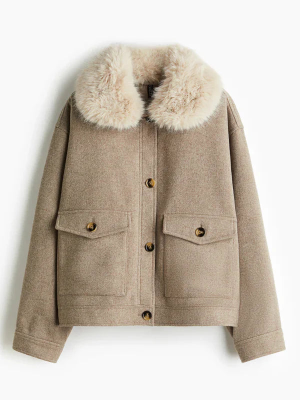 HM-Twill-Jacket-With-Fluffy-Collar