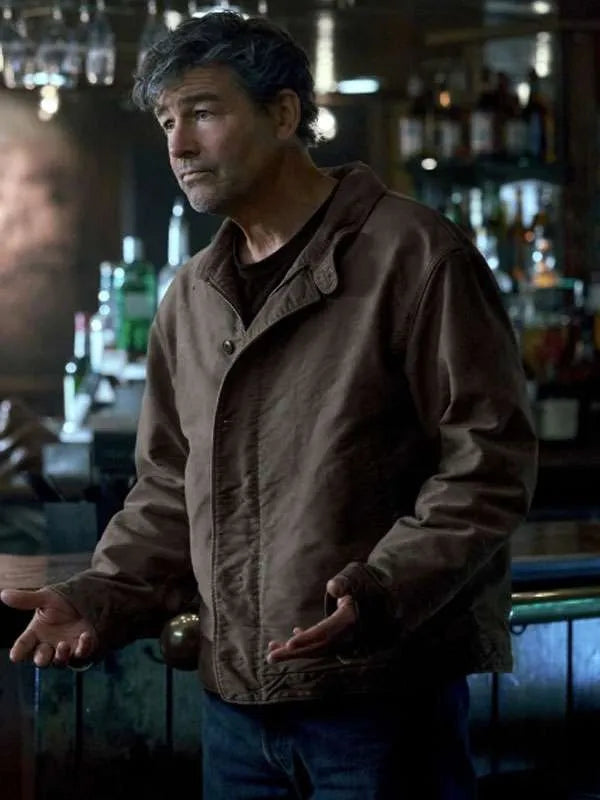 Kyle Chandler Lanterns 2026 Brown Jacket