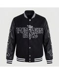 Halloween 2026 The Pumpkin King Black Varsity Jacket
