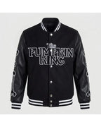 Halloween 2026 The Pumpkin King Black Varsity Jacket