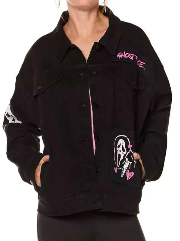 Ghostface Black Denim Jacket