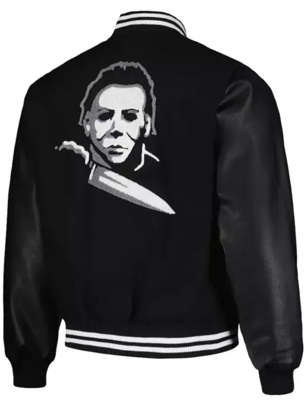 Halloween Michael Myers Black Varsity Jacket