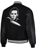 Halloween Michael Myers Black Varsity Jacket