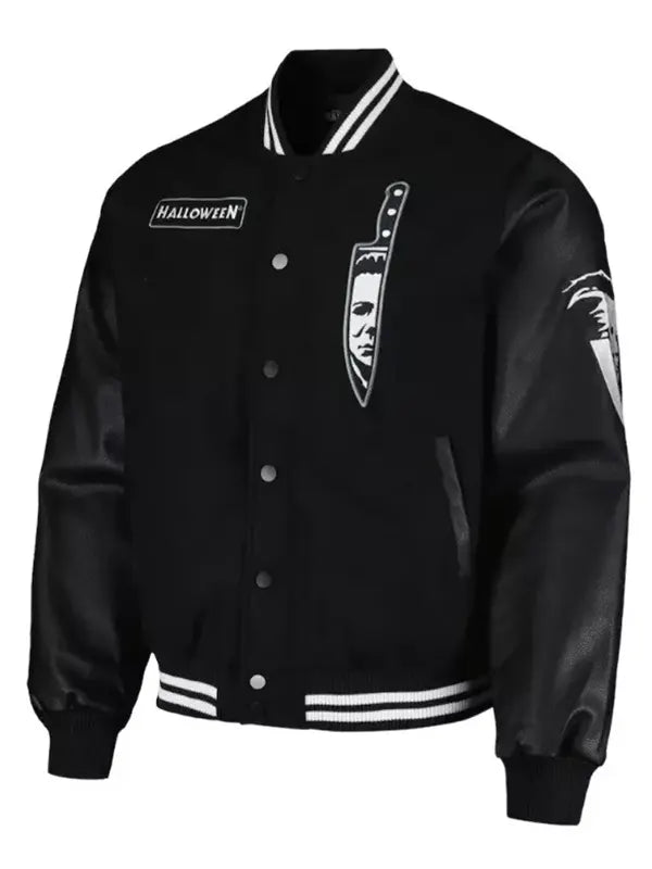 Halloween Michael Myers Black Varsity Jacket
