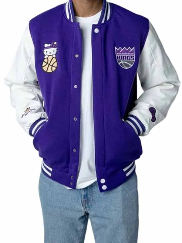 Hello Kitty Sacramento Kings Varsity Jacket