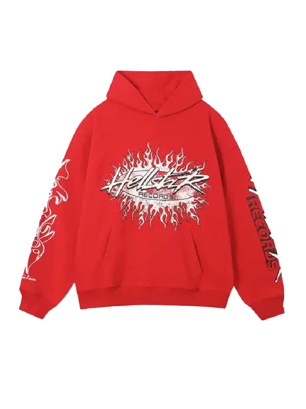 Hellstar-Studios-Records-Hoodie-Red