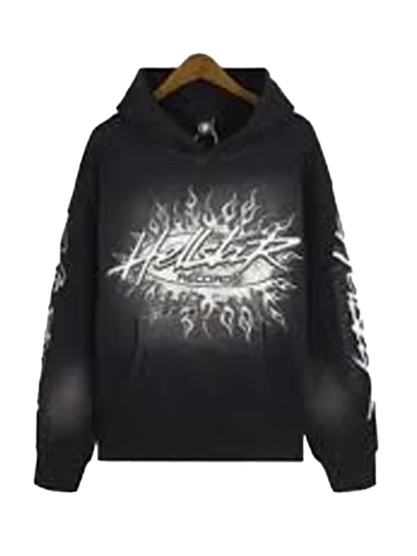 Hellstar-Studios-Records-Vintage-Hoodie-Black