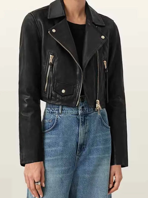 High Potential S02 Daphne Forrester Black Leather Jacket