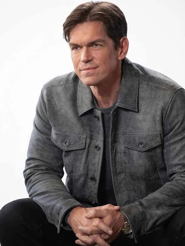 High Potential S02 Steve Howey Grey Suede Jacket