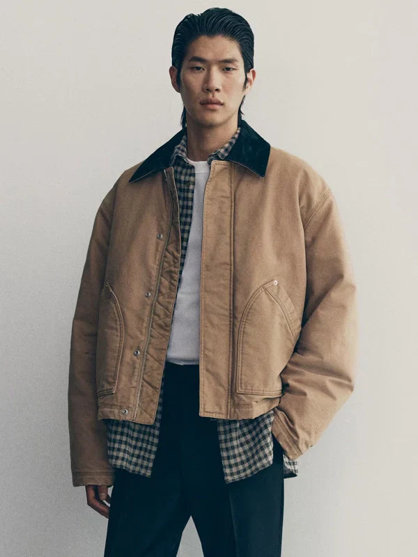 H&m Atelier Short Canvas Workwear Jacket