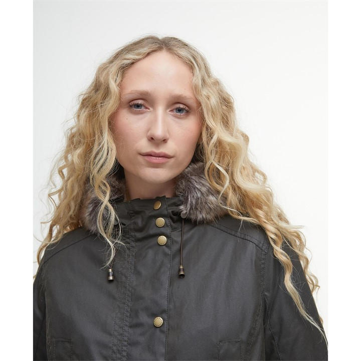 Hooded outdoor Barbour jacket