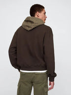 Houndstooth-Gap-Hoodie-Terra-Brown