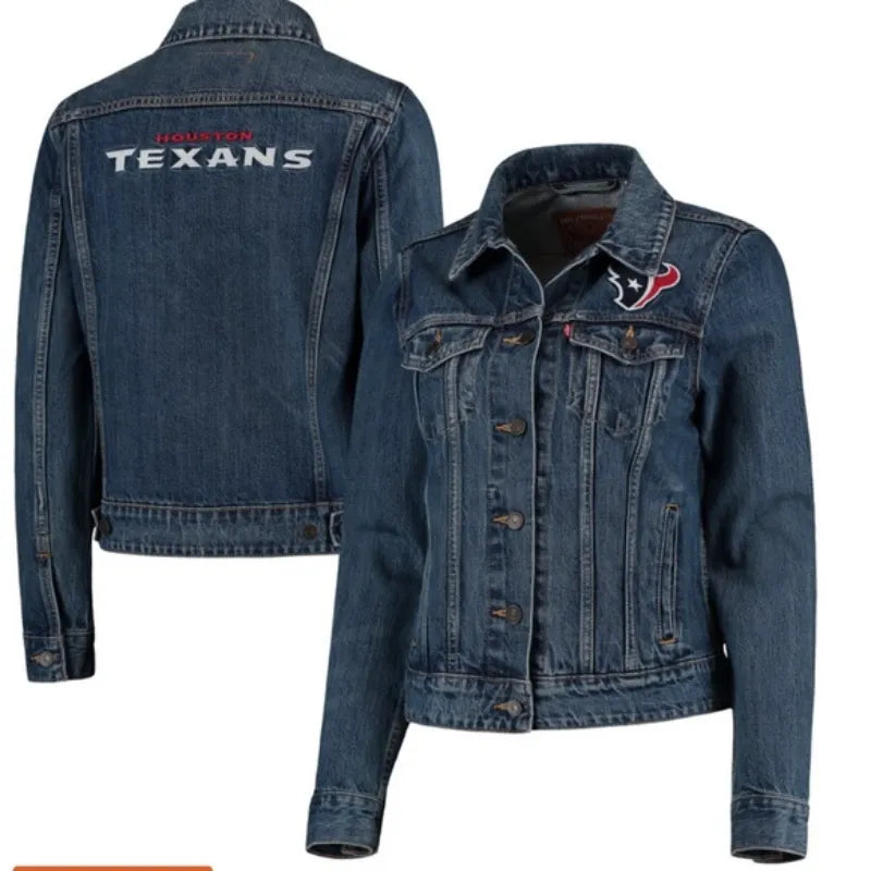 Houston Texans Jean Jacket For Men