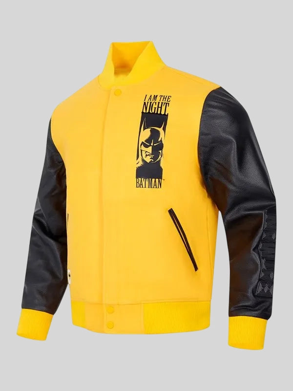 I Am The Night x Batman Wool Varsity Jacket