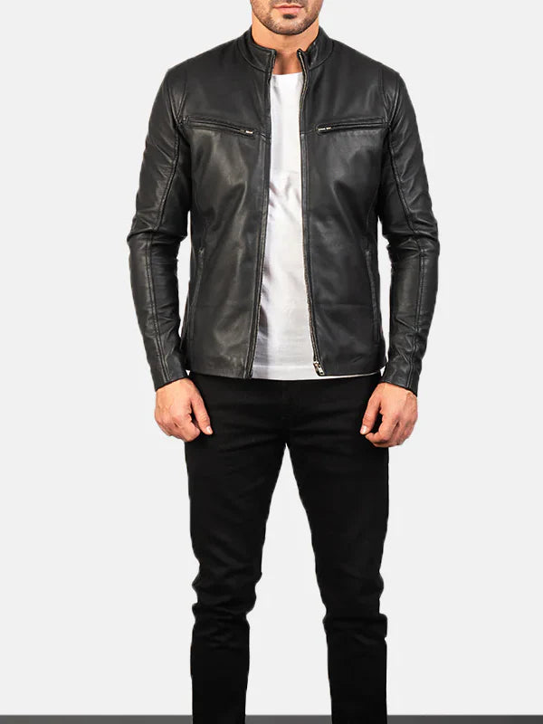 Ionic Black Leather Jacket Buy