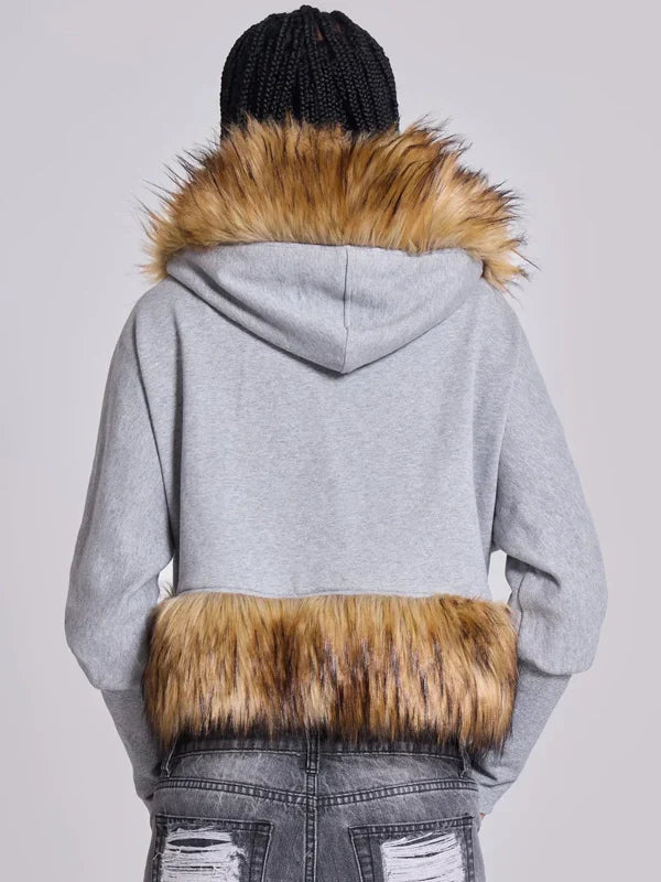 Jaded London Fur Hoodie
