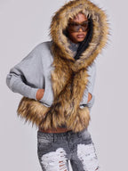 Jaded London Fur Hoodie