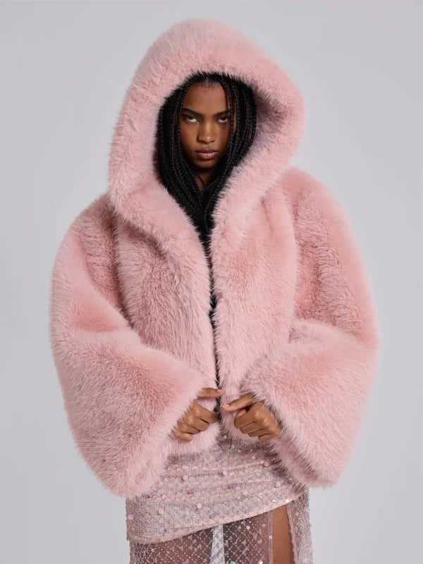 Jaded London Fur Hoodie