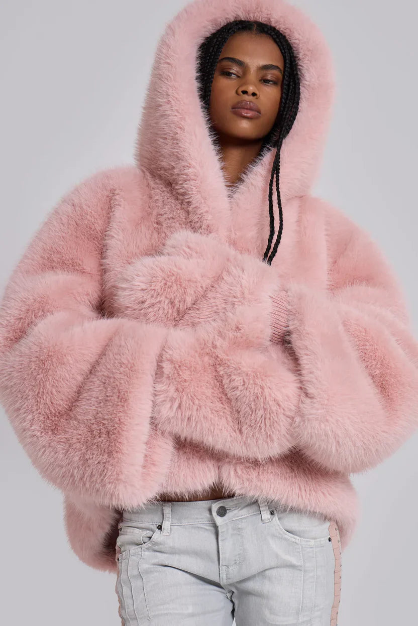 Jaded London Mara Oversized Faux Fur Coat