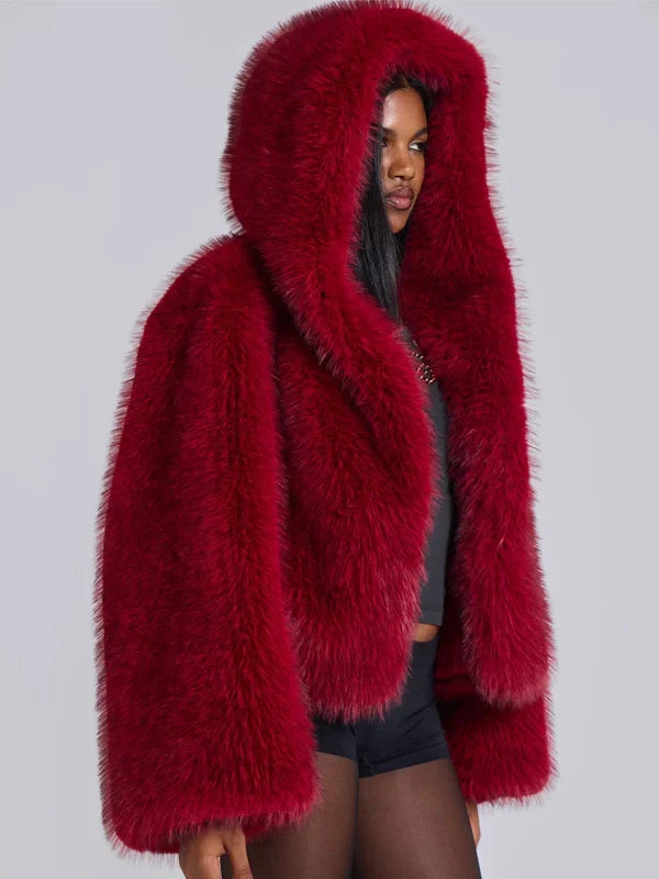 Jaded London Fur Hoodie
