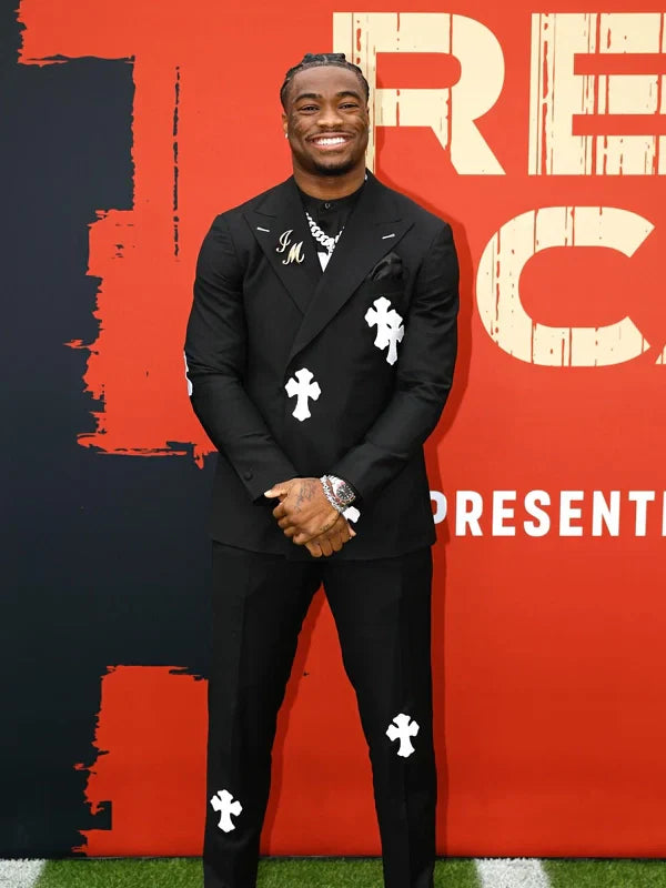 Jalen Milroe Chrome Hearts Suit