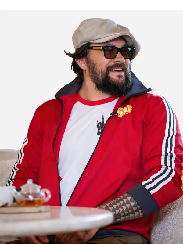 Jason Momoa Adidas Manchester United Red Track Jacket