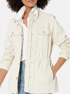 Lowell Sawayn Women's Off-white Shirt Style Cotton Jacket