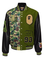 Jeff Hamilton Camo Wool Varsity Jacket