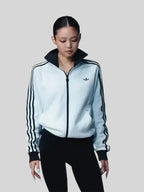 Jennie Kim Adidas SS26 White Fleece Track Jacket