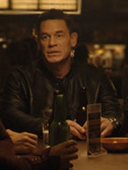 Matchbox The Movie John Cena Black Leather Jacket