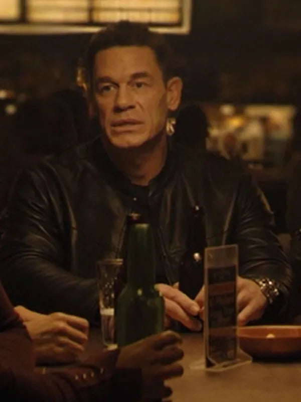 Matchbox The Movie John Cena Black Leather Jacket