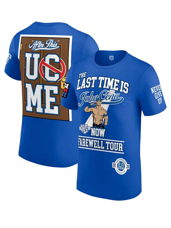 John Cena Farewell Tour Shirt Blue