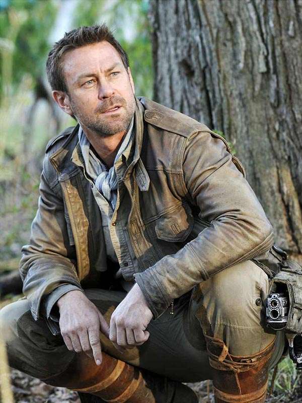 Grant Bowler Defiance Brown Leather Jacket