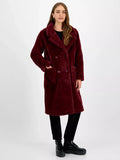 Jou Jou Juniors' Faux-Fur Double-Breasted Coat
